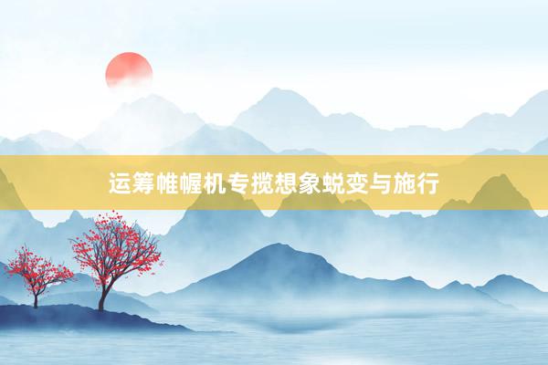运筹帷幄机专揽想象蜕变与施行